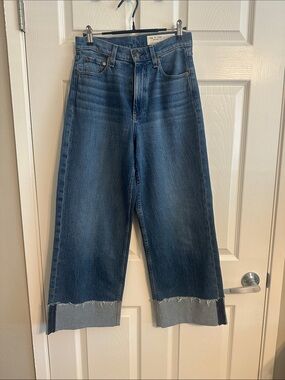 Rag & Bone Andie High-rise Wide-leg Jeans - in Clover